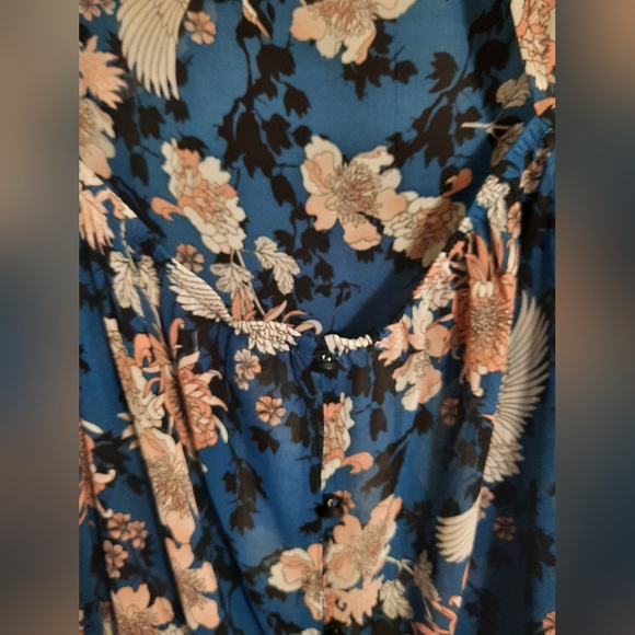 Michel Studio Sheer Print Blouse - Picture 5 of 12